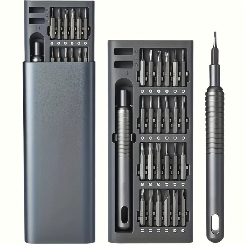 25pcs Mini Screwdriver Set Precision Flat & Phillips Tool Kit Repair - NEW