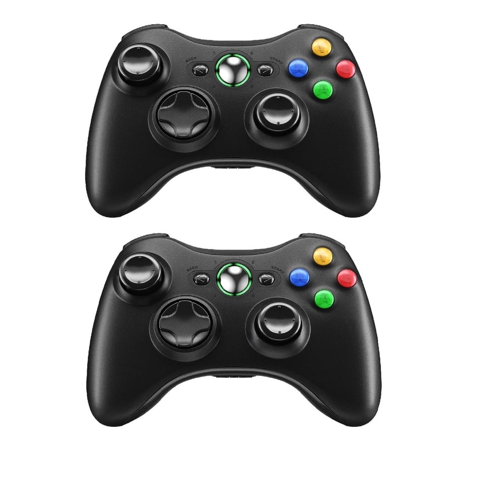 Xbox 360 Wireless Controller 2 Pack, 2.4G Wireless Controller for Xbox 360 & ...