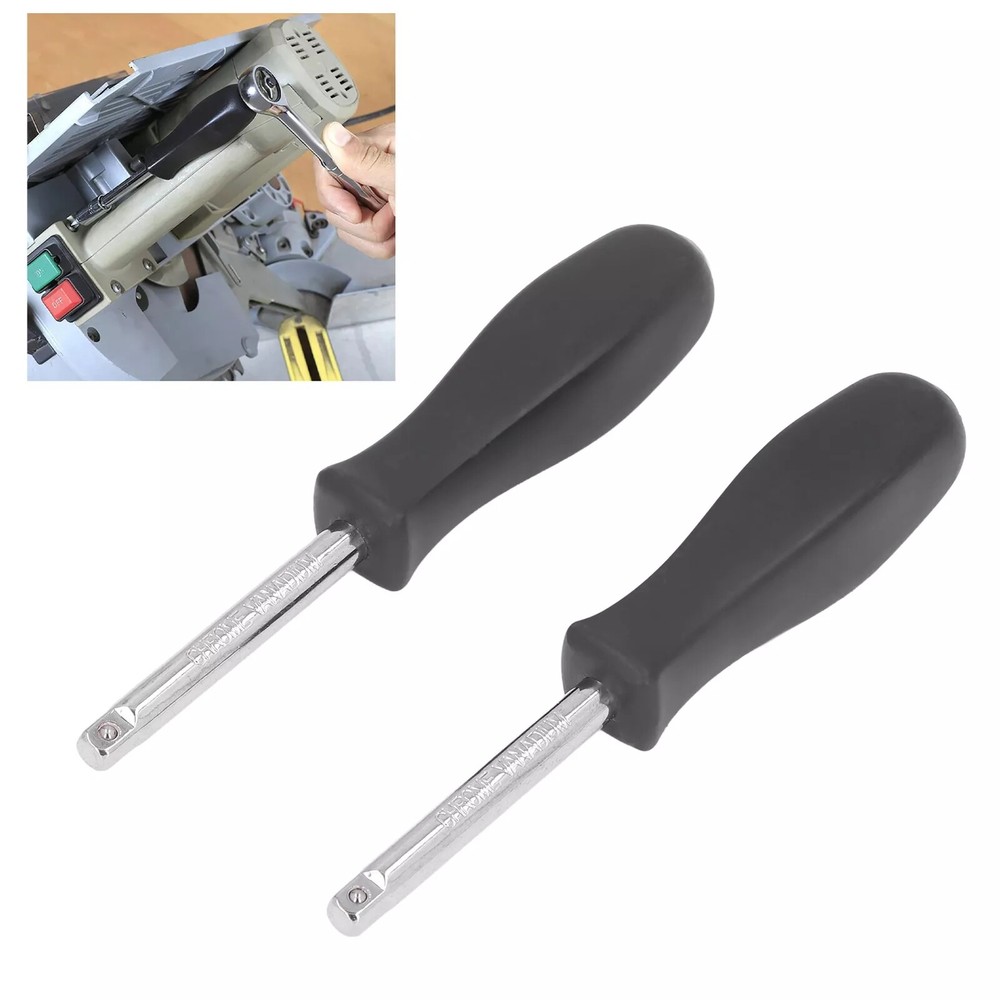 2 Pack 6" 1/4" Drive Spinner Screwdriver Handle Socket Nut Driver Extension Tool