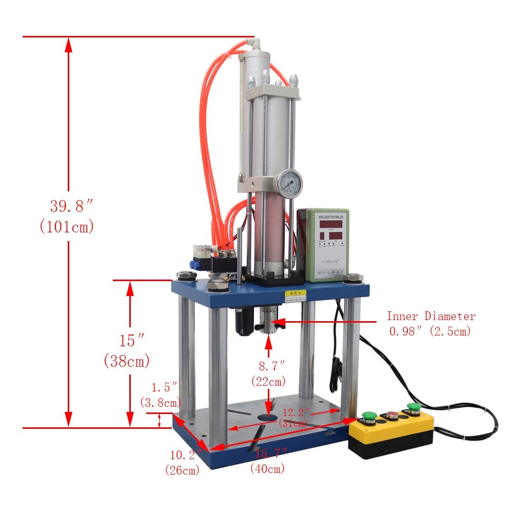 6613Lbs/3Ton Pneumatic Punch Press Machine for Sheet Metal Hole with Controller