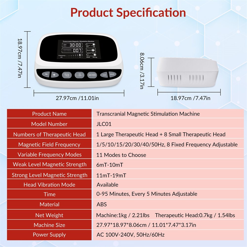 rTMS Brain Therapy Machine Magnetic Stimulation Wellness Device for Stroke