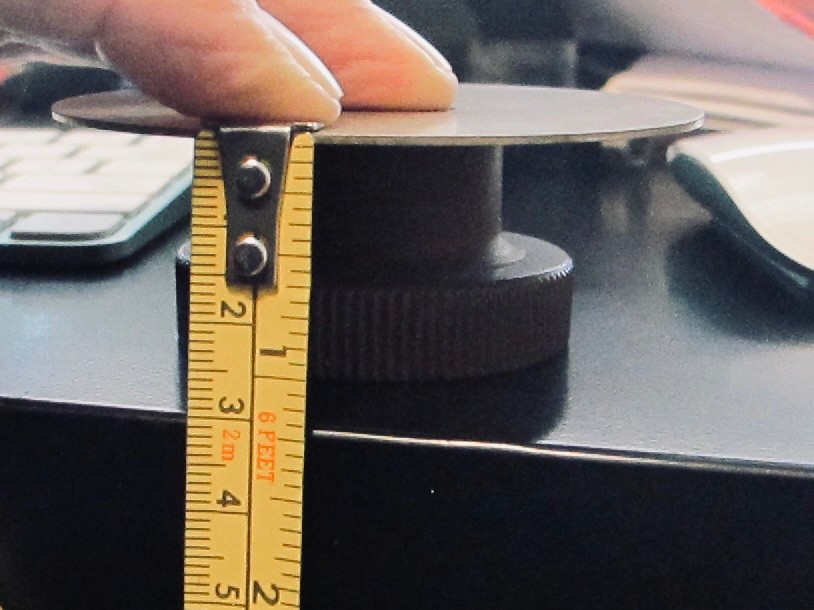 Vintage Ham Radio Precision Instrument Military Dial Plate & Knob Marked 0-100