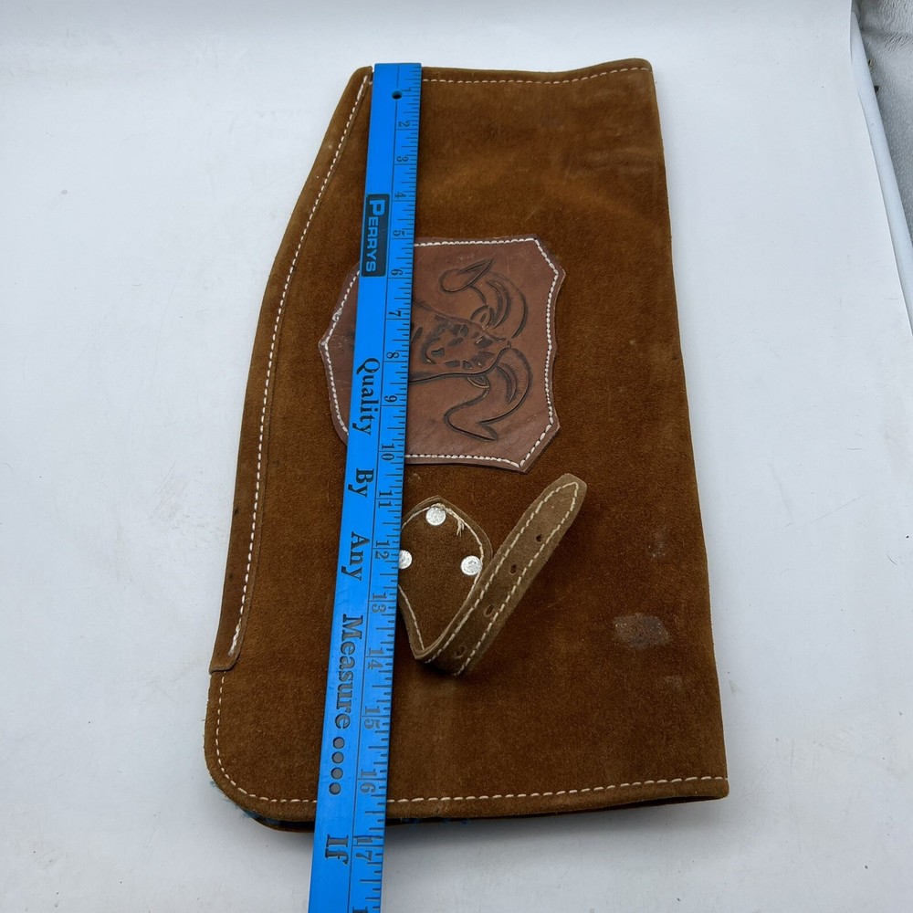 Hand Tooled Leather Side Arrow Quiver Ram Head