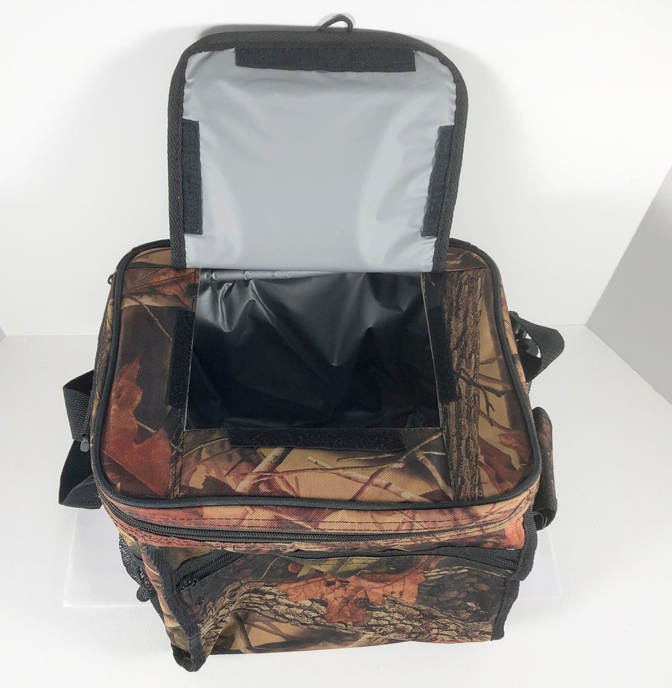 Camo Soft Side Cooler Bag Packable Tote Quick Access Top Strap