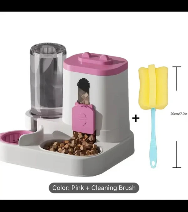 Automatic Cat Food Feeder - Dual Function for Fixed Quantities, Ensures Your Fur