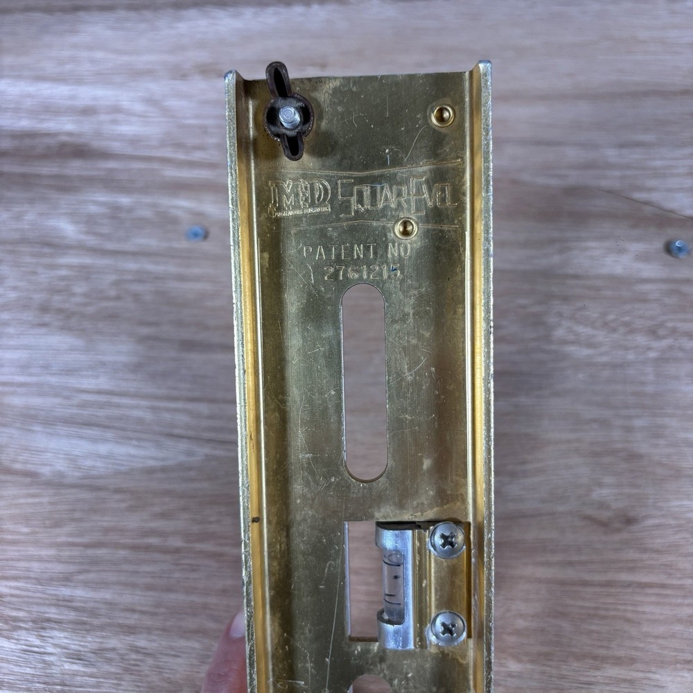 M-D Squar-evel Patent No. 2761215 speed square accessory tool level 10"