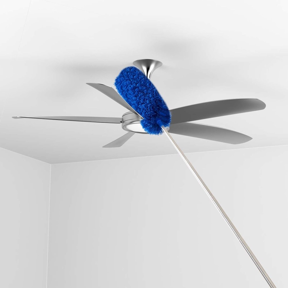 Cobweb Duster with Extension Pole Washable Cleaning Duster Kit with 2 Duster