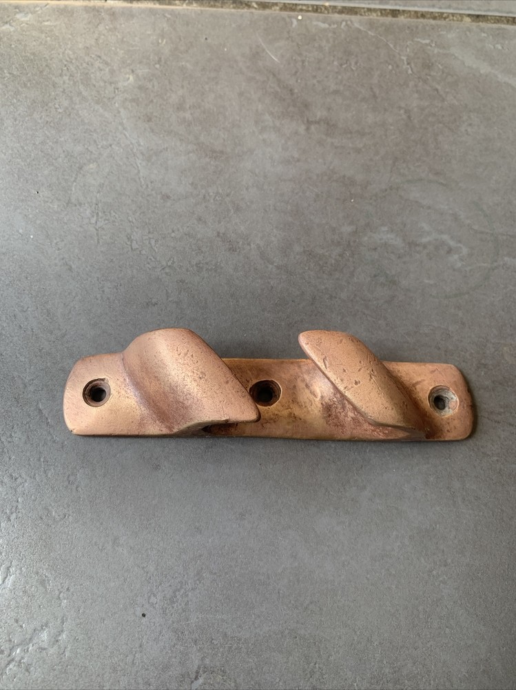 Vintage Solid Brass Ship Tie Boat Cleat
