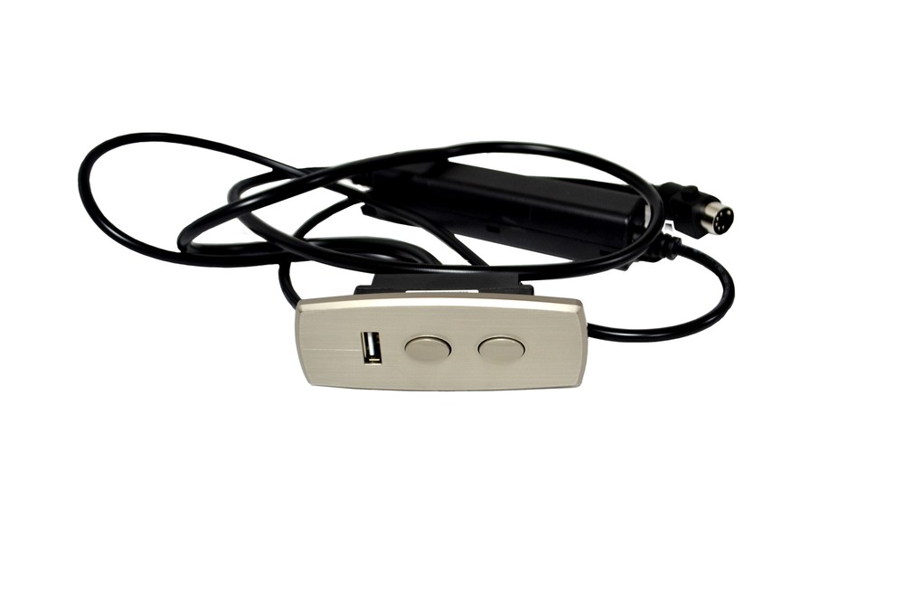 Kaidi Silver 2 Button Handset With USB 2A for Charging Mobile Devices