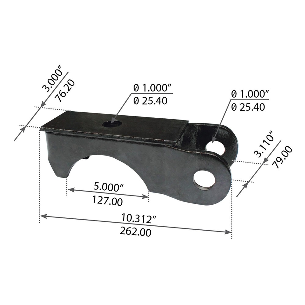 AXLE SEAT 5'' RND 1-1/4'