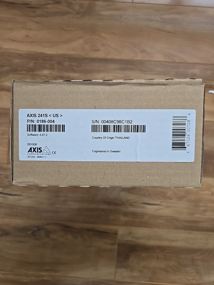 Axis 241S Network IP Security Surveillance Video Server Encoder