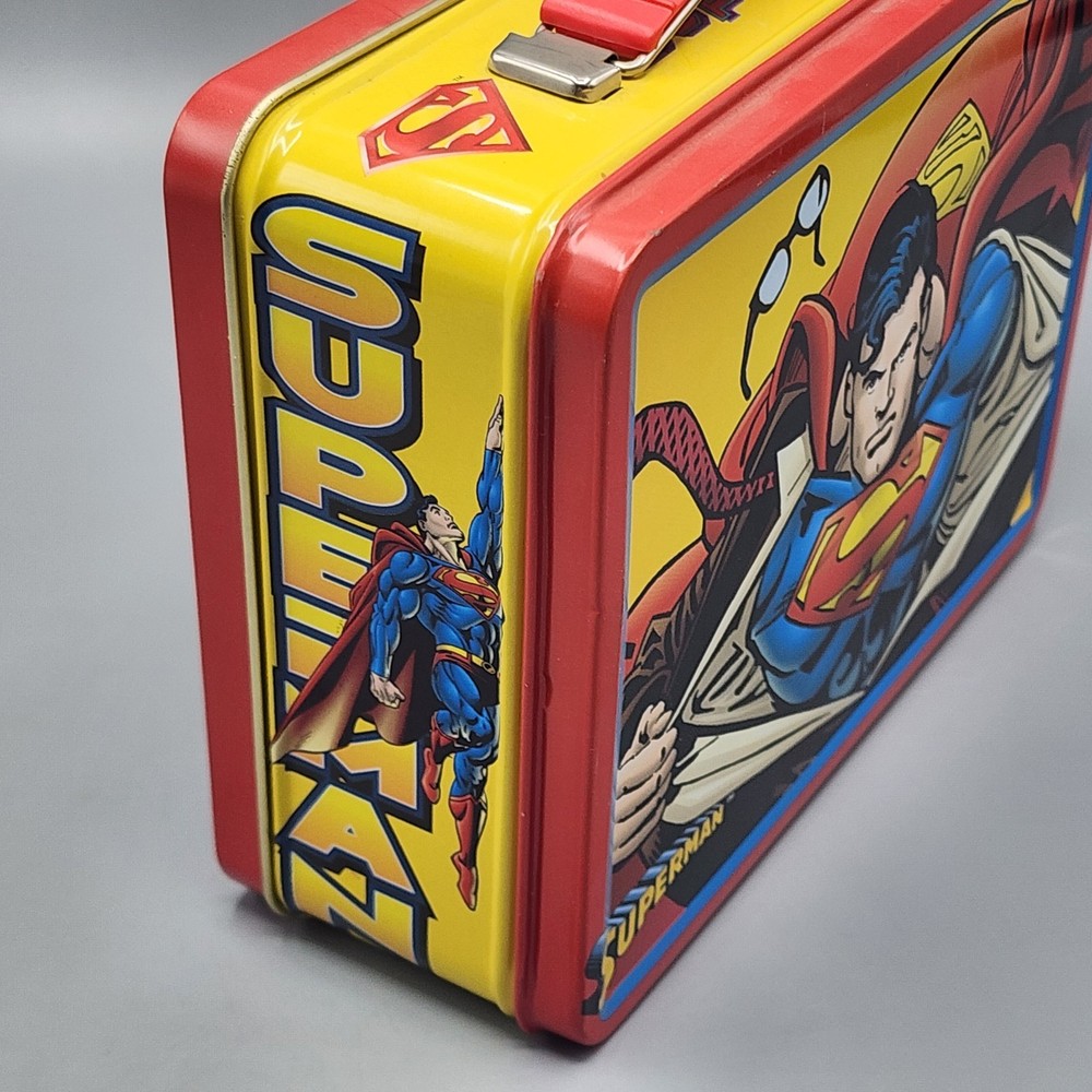 2000 DC Comics Superman Magic Mountain 3D Lunch Box Vintage