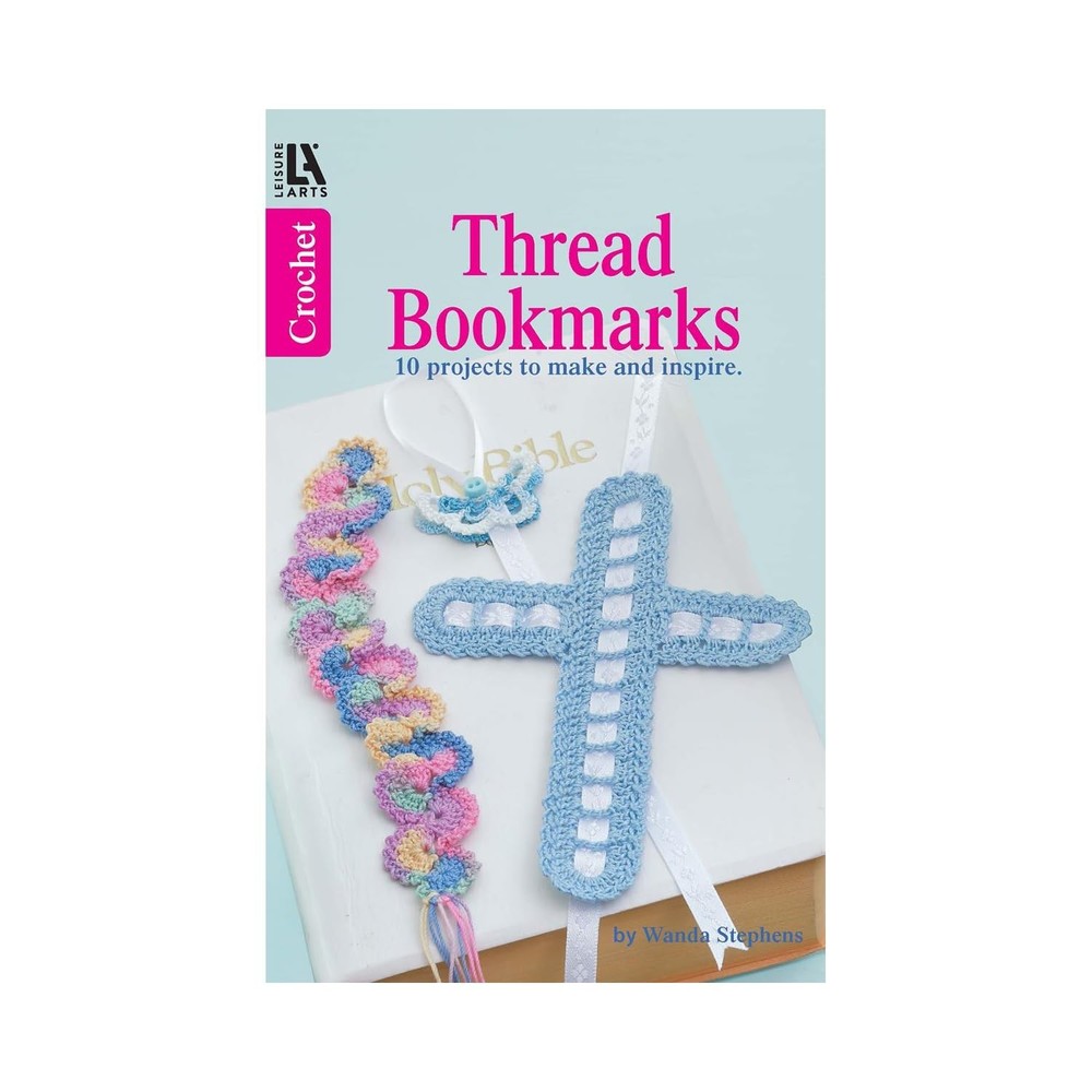 Leisure Arts Crochet Thread Bookmarks Book Multi Color