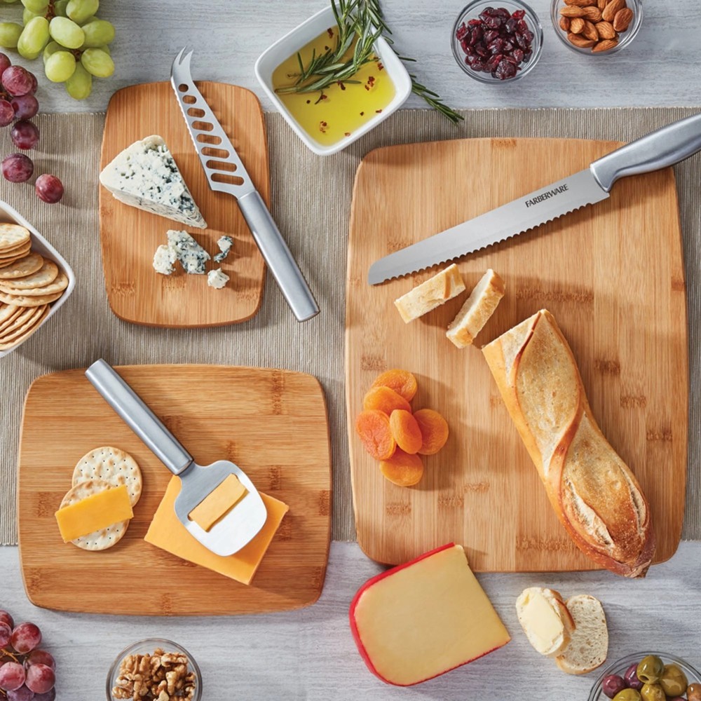 Farberware Classic 3-Piece Bamboo Cutting Board Set