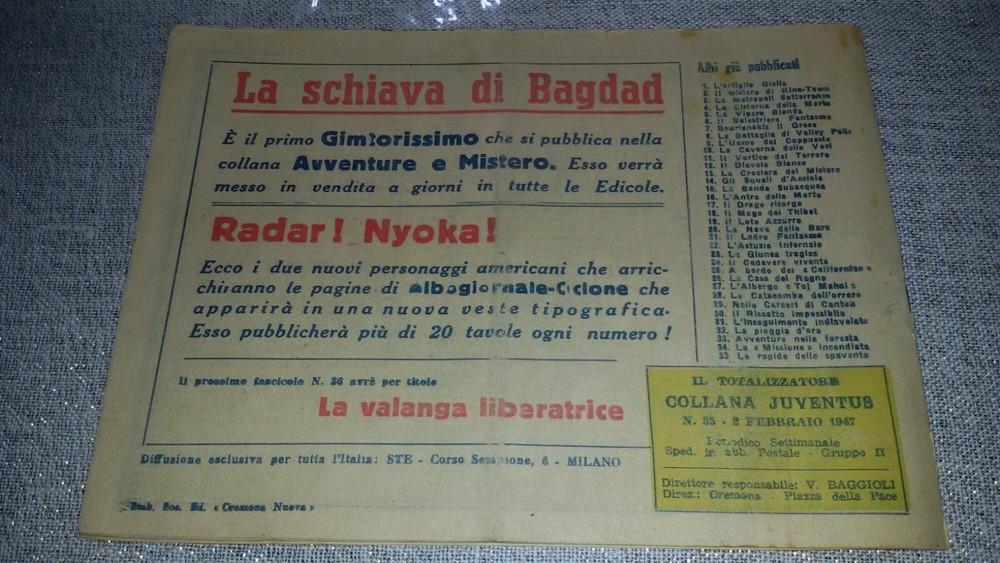 1947 Gim Toro Comic No. 35 ORIGINAL £. 7