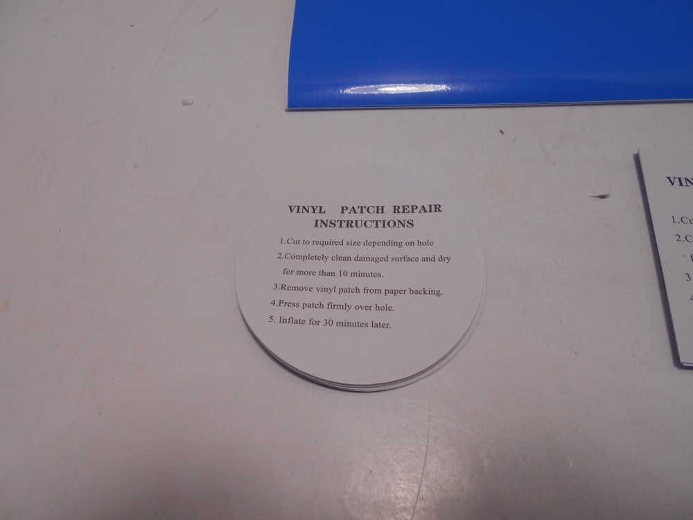 ASMPIO 30 Pieces Self-Adhesive PVC Repair Patch Vinyl Pool Patch
