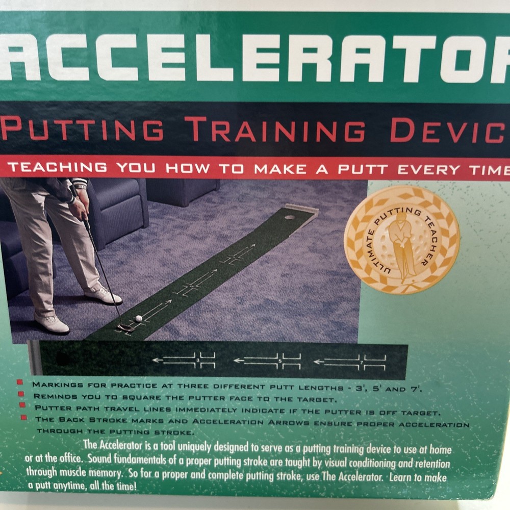 Golf Training The Accelerator Training Device Practice Mat with 3-Step System