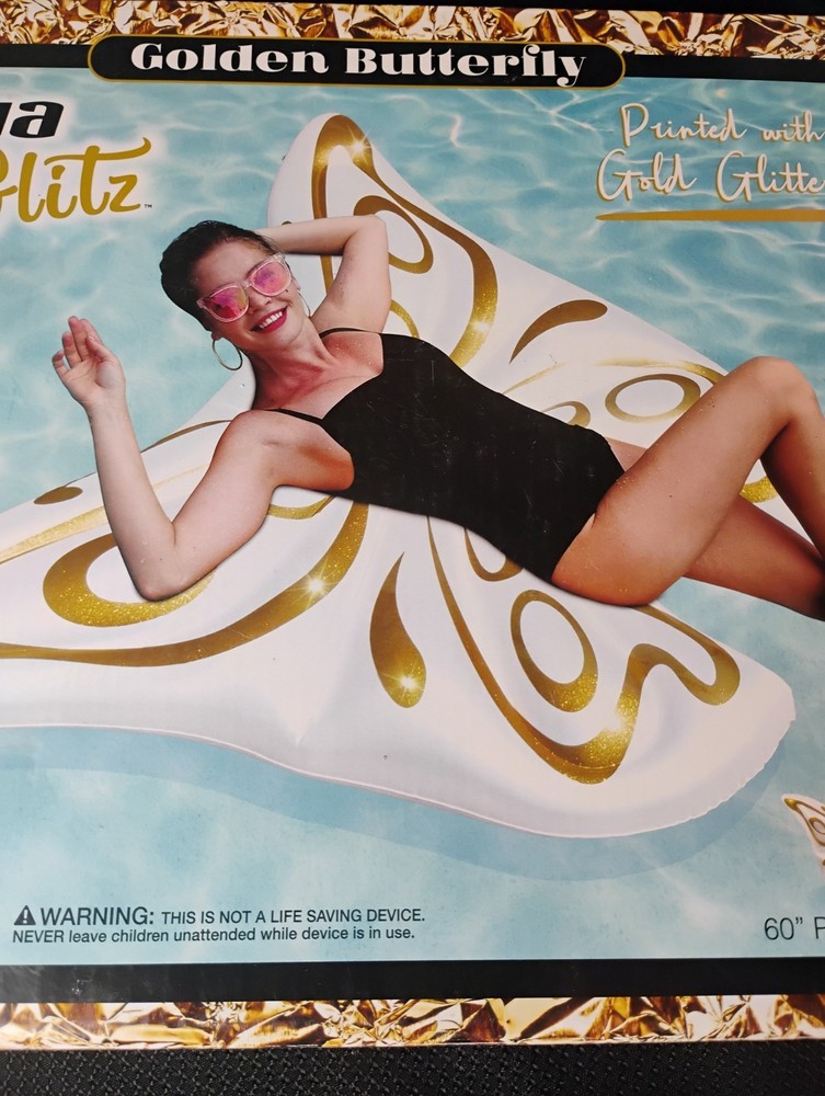 Aqua Glitz Butterfly Pool Float