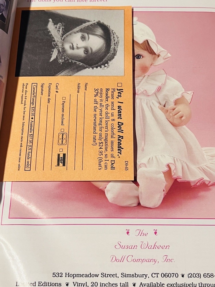 Vintage Doll Reader Catalogs With Inserts Still In Tact. Excellent Condition
