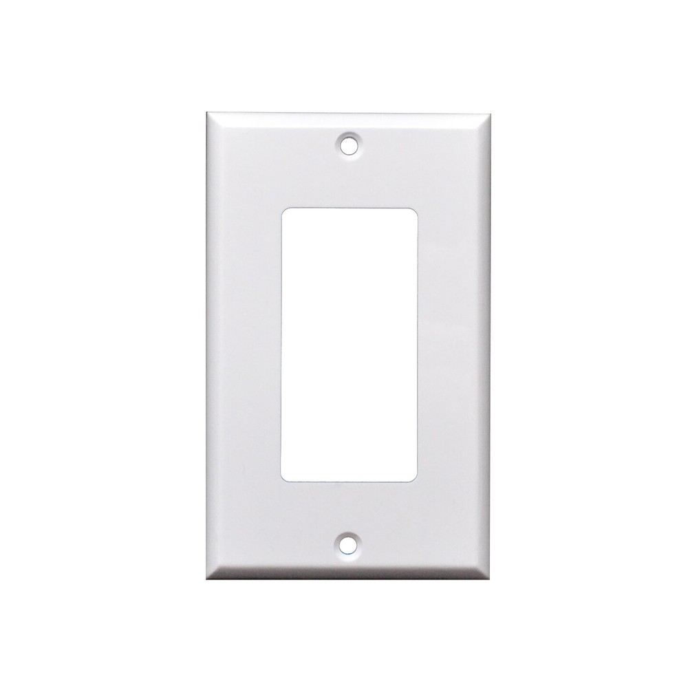 1 Gang Standard Decorator Wall Plate White