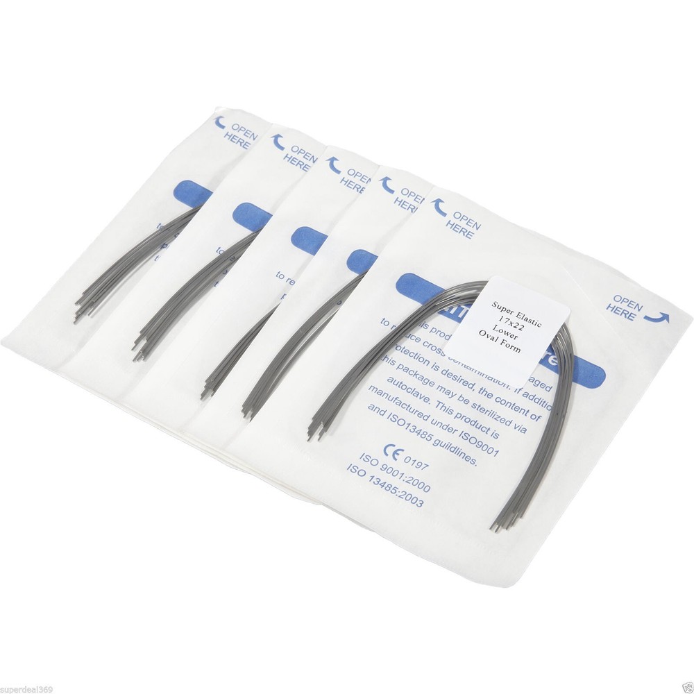 10* Dental Orthodontic Super Elastic Niti Rectangular Arch Wire 17X22 Lower