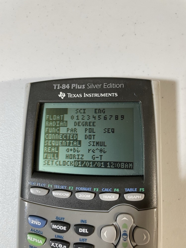 Texas Instruments TI-84 Plus Silver Edition TESTED