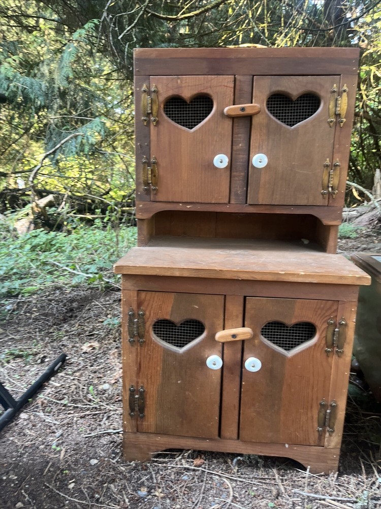 Antique Kitchenette Heart Windows