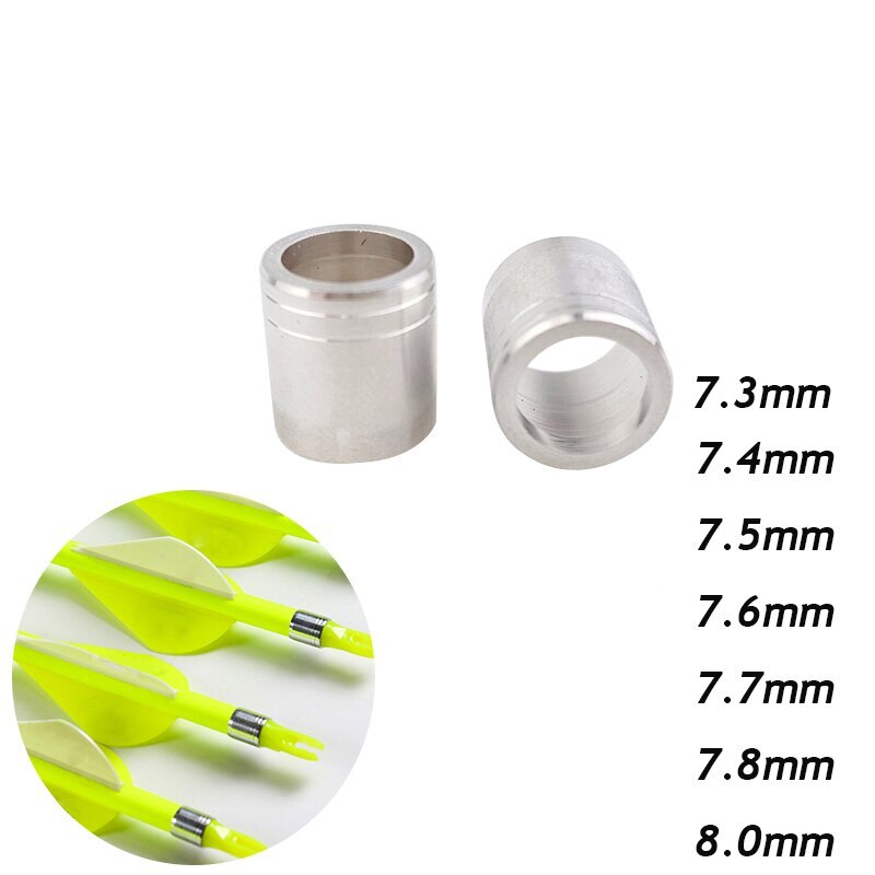 100pcs Archery Explosion-proof Arrow Ring Sets for 7.6mm Out-Diameter Shaft