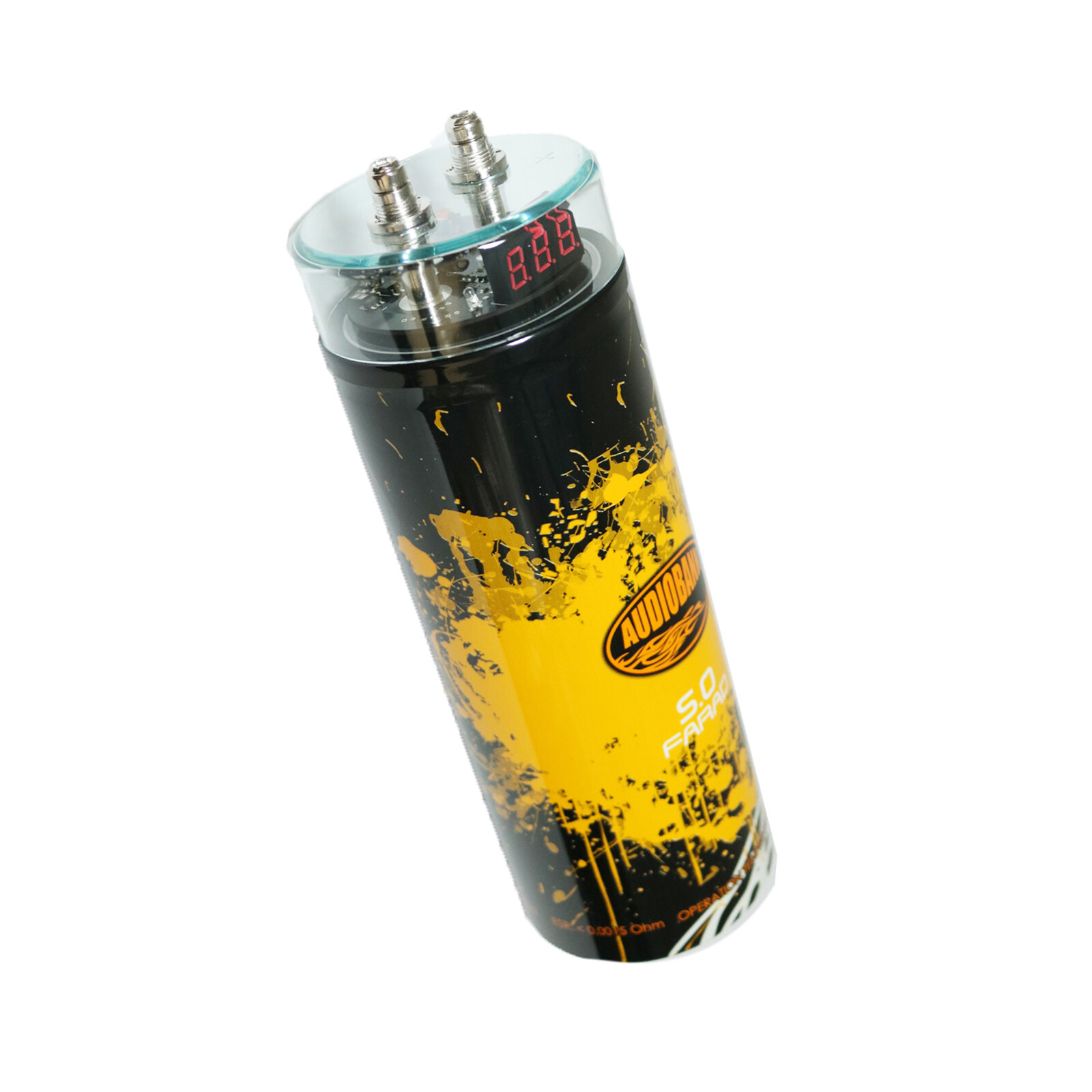 Audobank AB-5.0 5 Farad Capacitor Car Audio Power 12V Digital 3 Digit Display