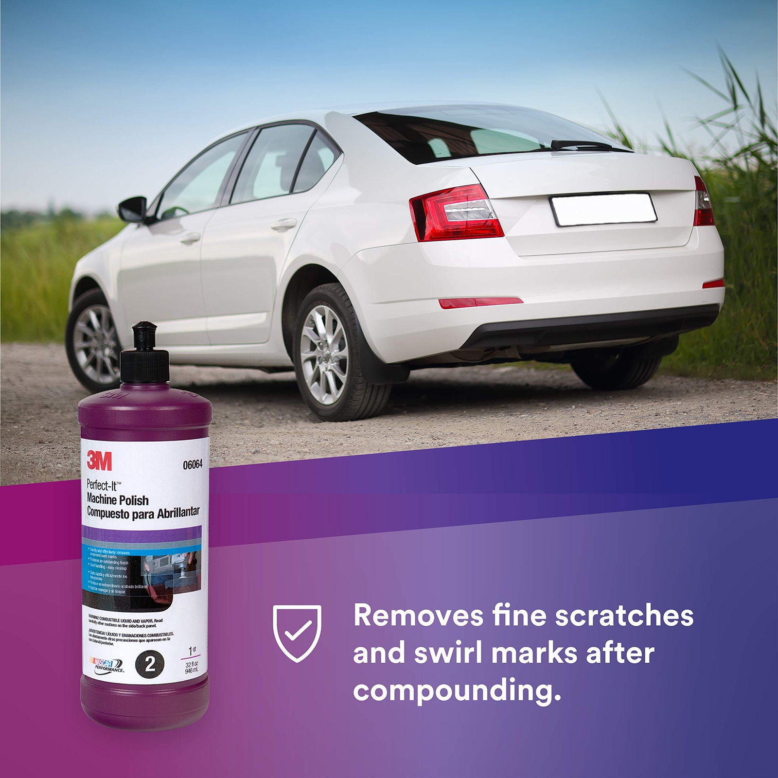 3M Perfect-It Machine Polish (06064), White