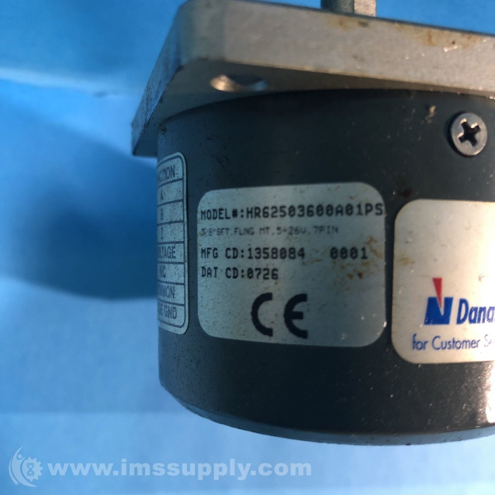 Dynapar HR62503600A01PS Shafted Incremental Encoder, Enclosed USIP
