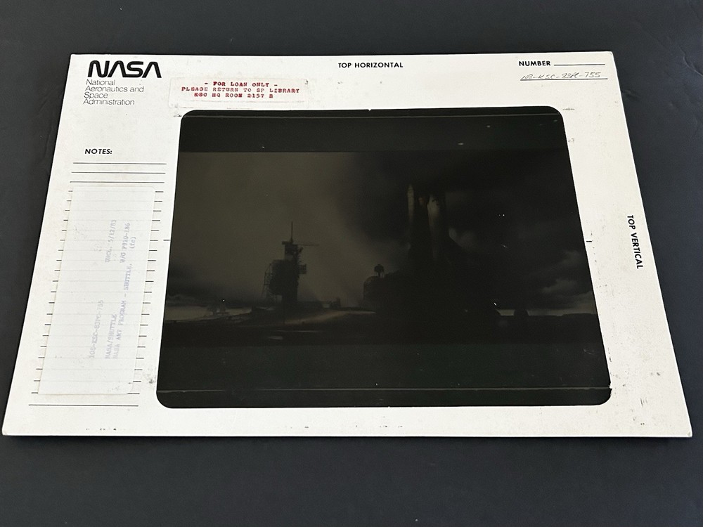 1983 NASA KSC Space Shuttle Orbiter Art Program Presentation Transparency