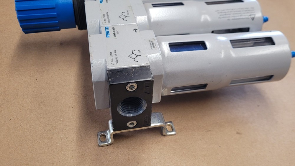 Festo Pneumatic Air Line Filter Regulator Module LFR-D-MIDI-A