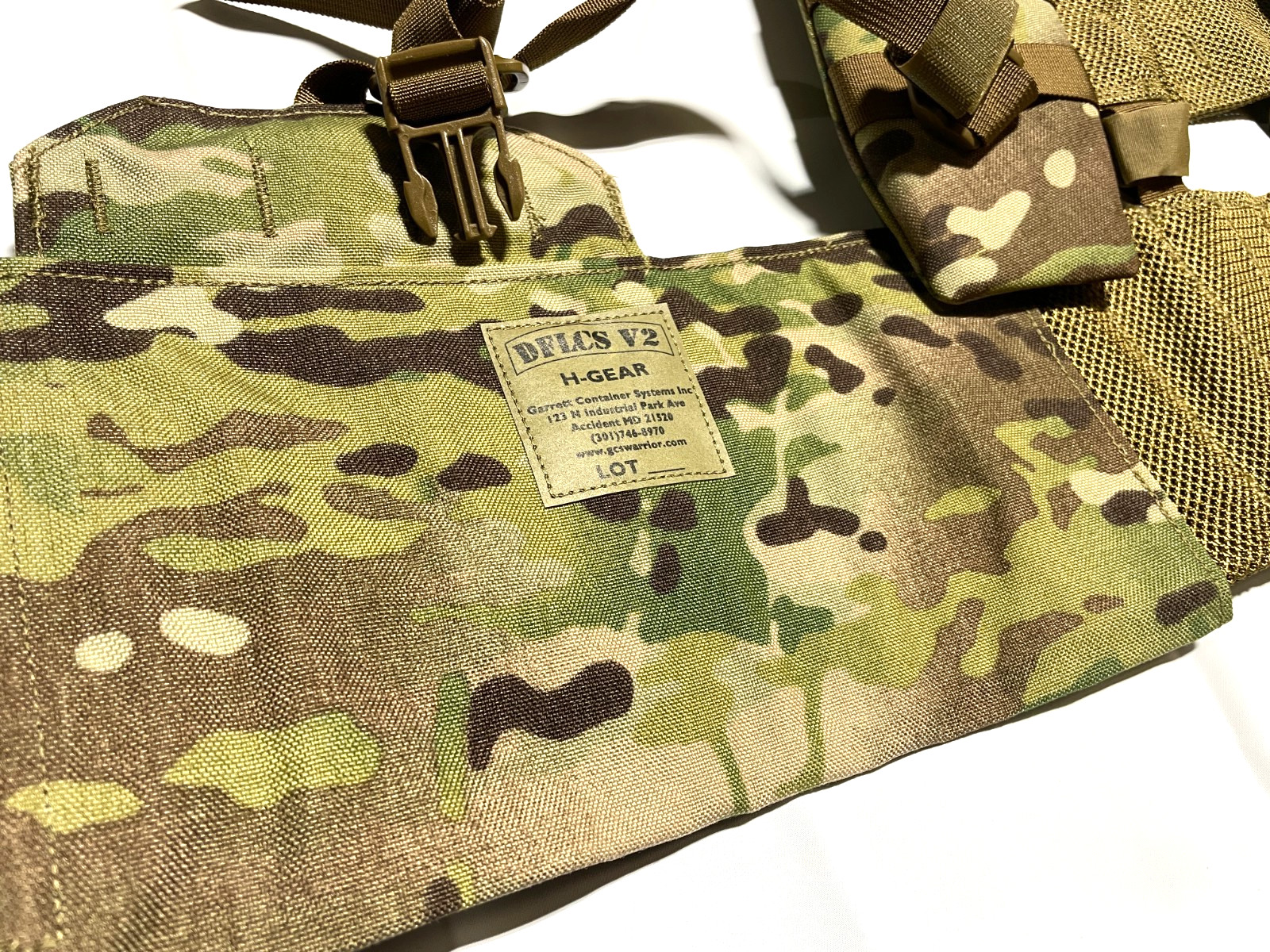 US Army OCP Multicam DFLCS V2 Load Carrying Gear Vest - H Harness - LARGE - NEW