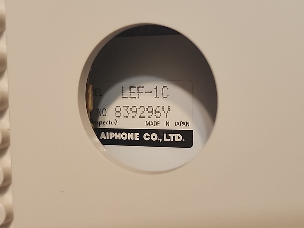 Aiphone LEF-1C Sub-Master Intercom System Unit Semi Flush Sub-Master Station