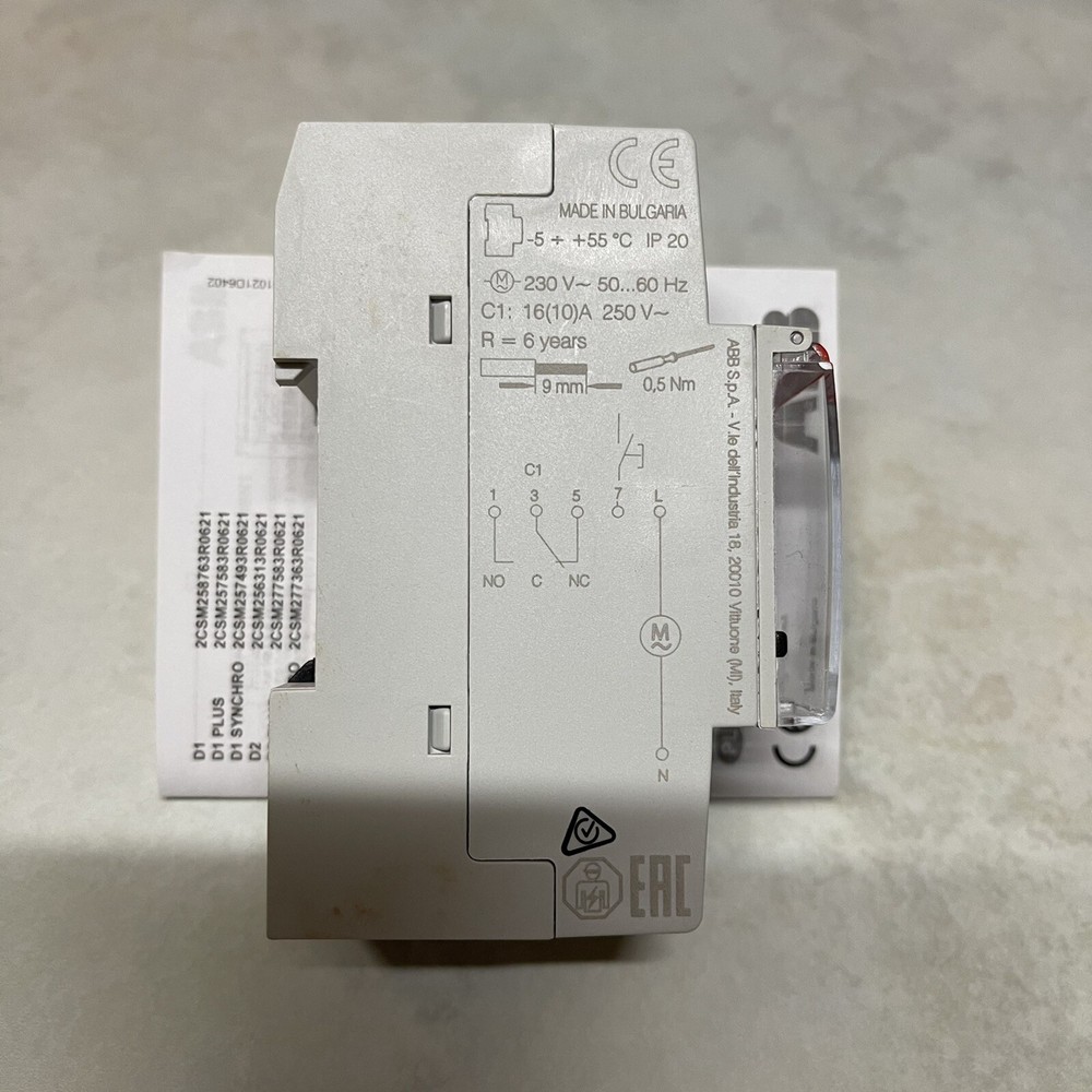 ABB Time Digital Switch One Channel D1 (M258763)