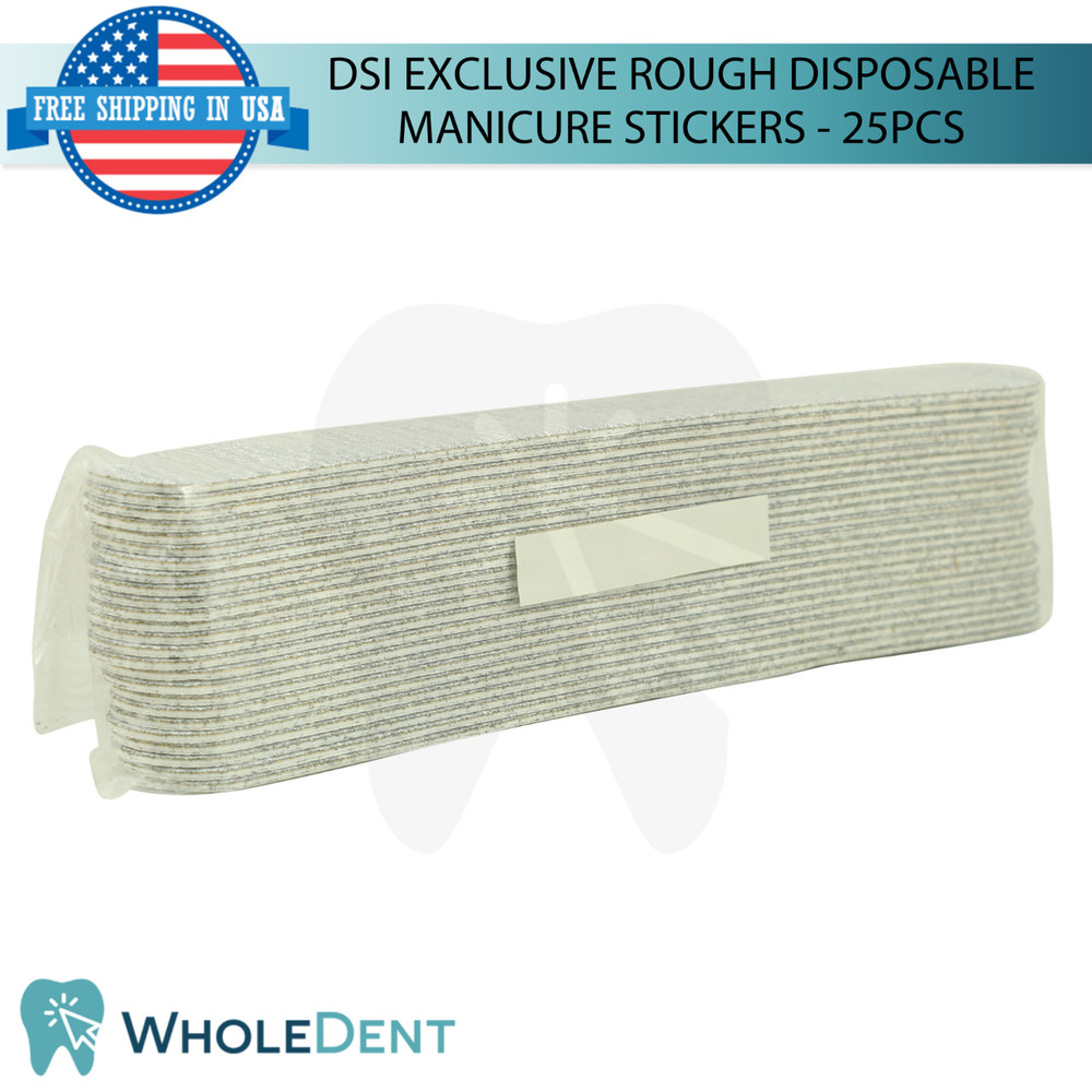 Disposable Rough Manicure Sanding Stickers 25pcs Nail Processing Tool