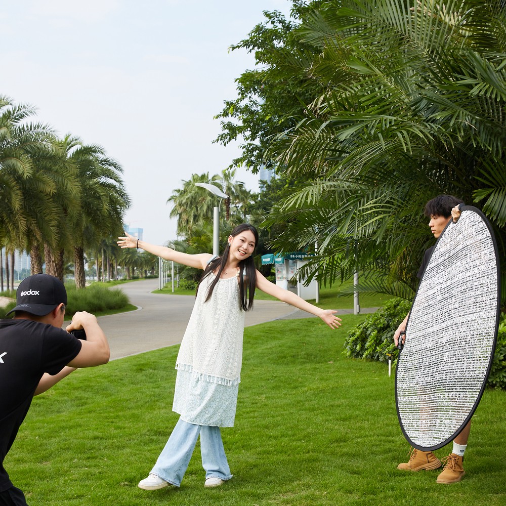 US Godox 55CM W-RFT55 Collapsible Windproof Reflector Portable Diffuser Disc
