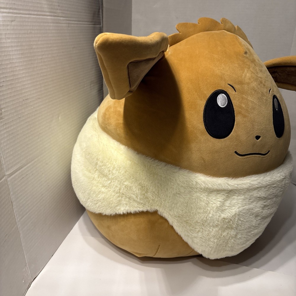 Pokemon Eevee Jumbo Plush - Squishmallows 20” NWT