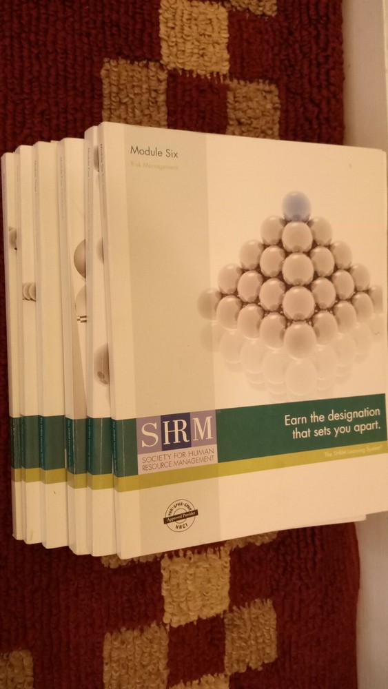 2008 SHRM Learning System Complete Set 1-6 PHR/SPHR Certification Prep Tool