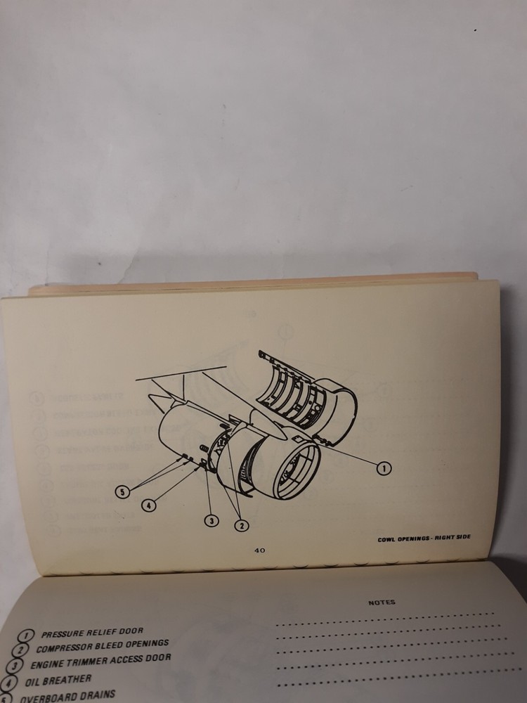 Braniff 747 Maintenance Training Component Locator Guide Original