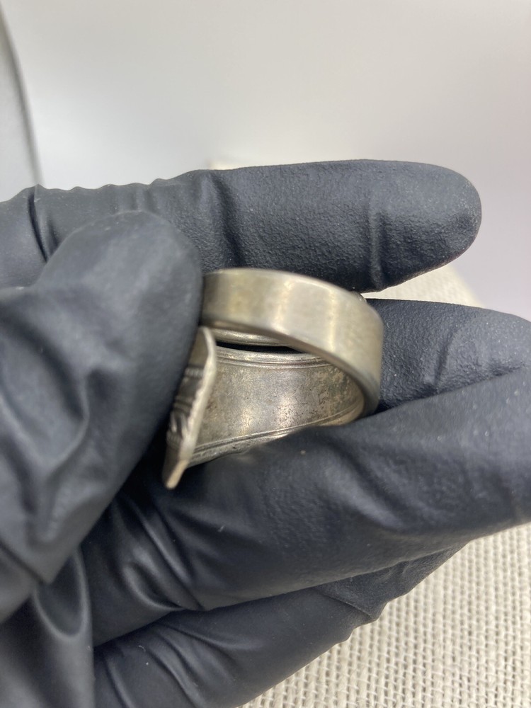 Vernon Silver Plate Silver Ring made from Flatware, Size 6.5