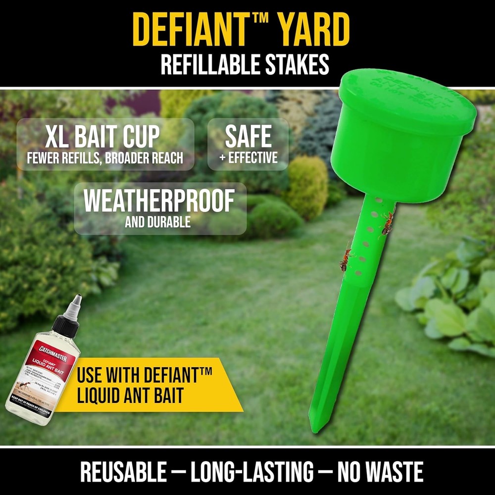 Catchmaster DEFIANT™ Extra Large Reusable Outdoor Ant Traps for Yard