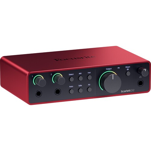 Focusrite Scarlett 2i2 Studio Audio Interface with Mic&Headphones (4th Gen) (OB)