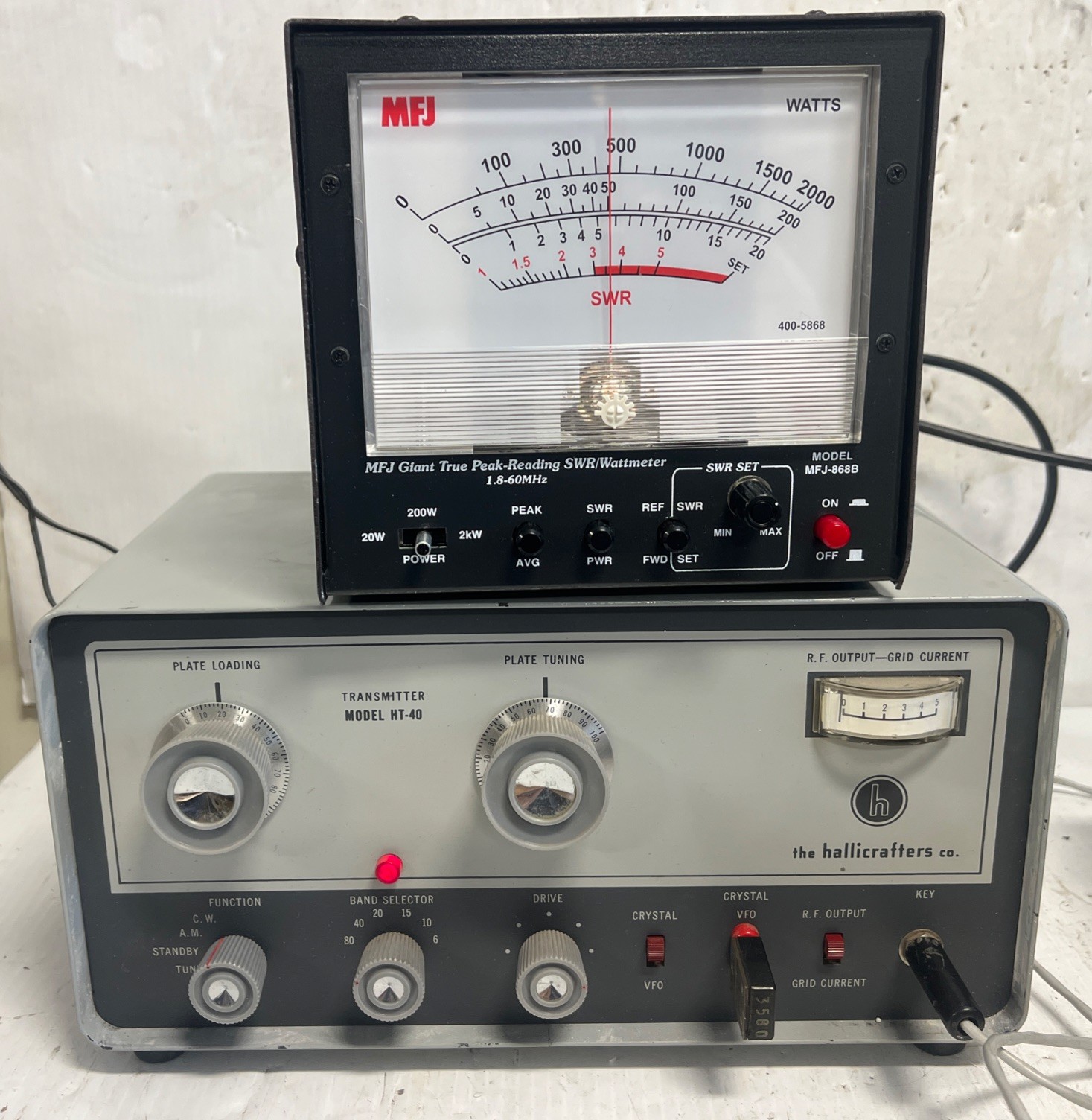 Hallicrafters HT-40 Radio Transmitter  Re-Capped Works Please Read description.