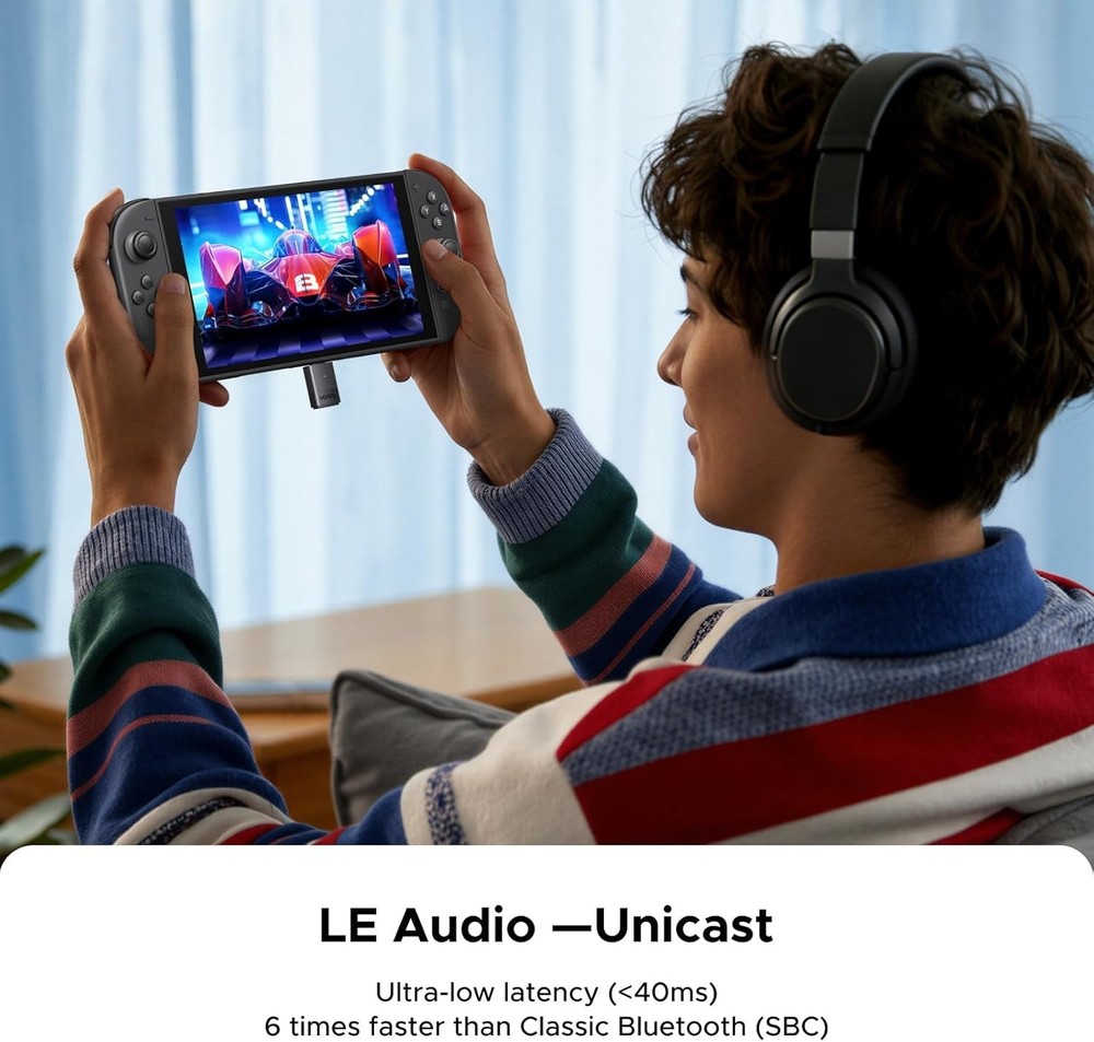 USB-C Bluetooth Adapter with aptX Support - Ideal for PS5 & Gaming Consoles