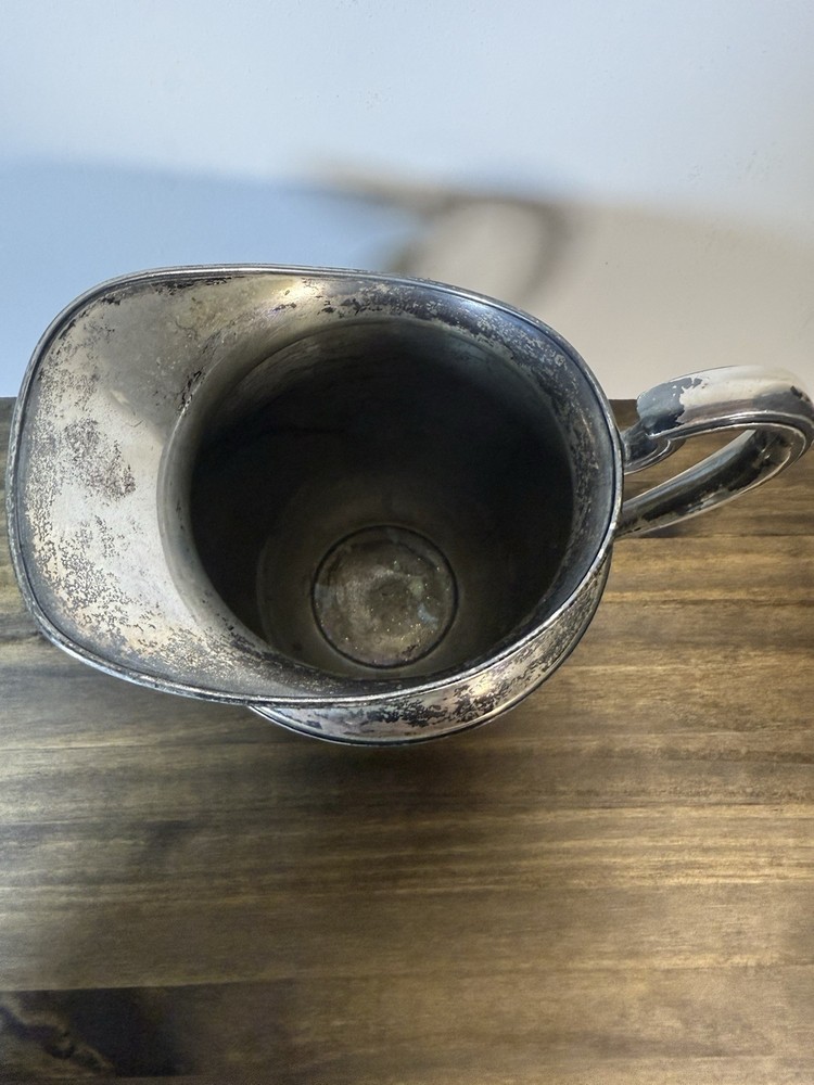 Vintage Silverplate Water Pitcher Jug Decorative Serving Tableware