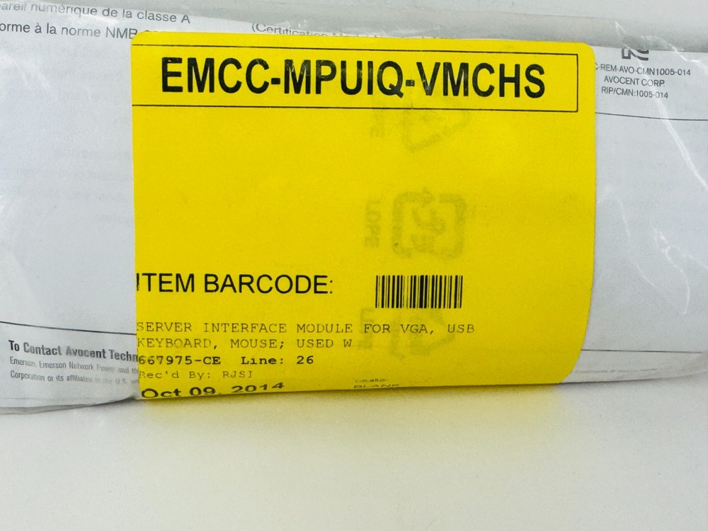 Avocent MPUIQ-VMCHS MergePoint Unity Server Interface Module 620-770-501