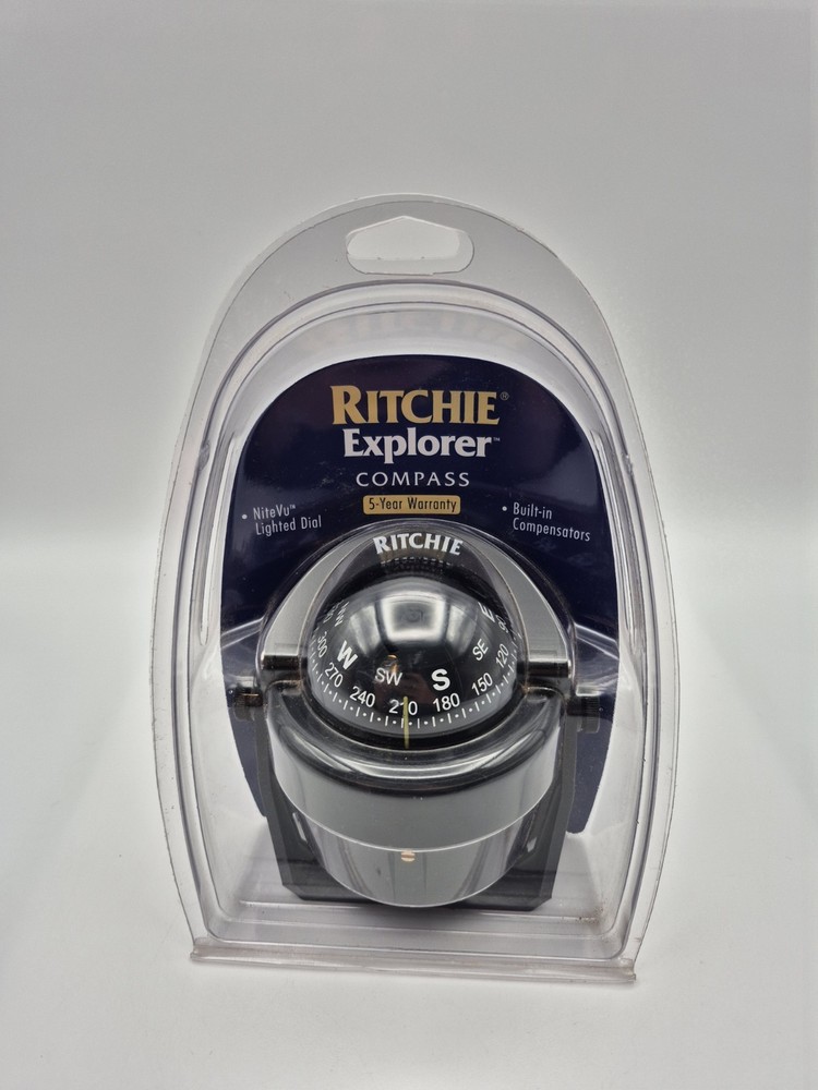 RITCHIE Explorer Compass B-51 Black Bracket Mount Boat Navigation New Sealed