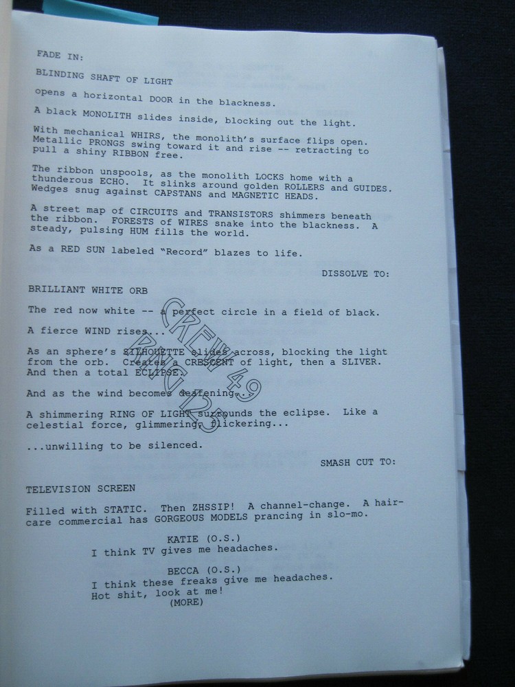 ORIGINAL ARCHIVE for the Film THE RING - 2 SCRIPTS, PROD. MATERIAL & PROGRAM